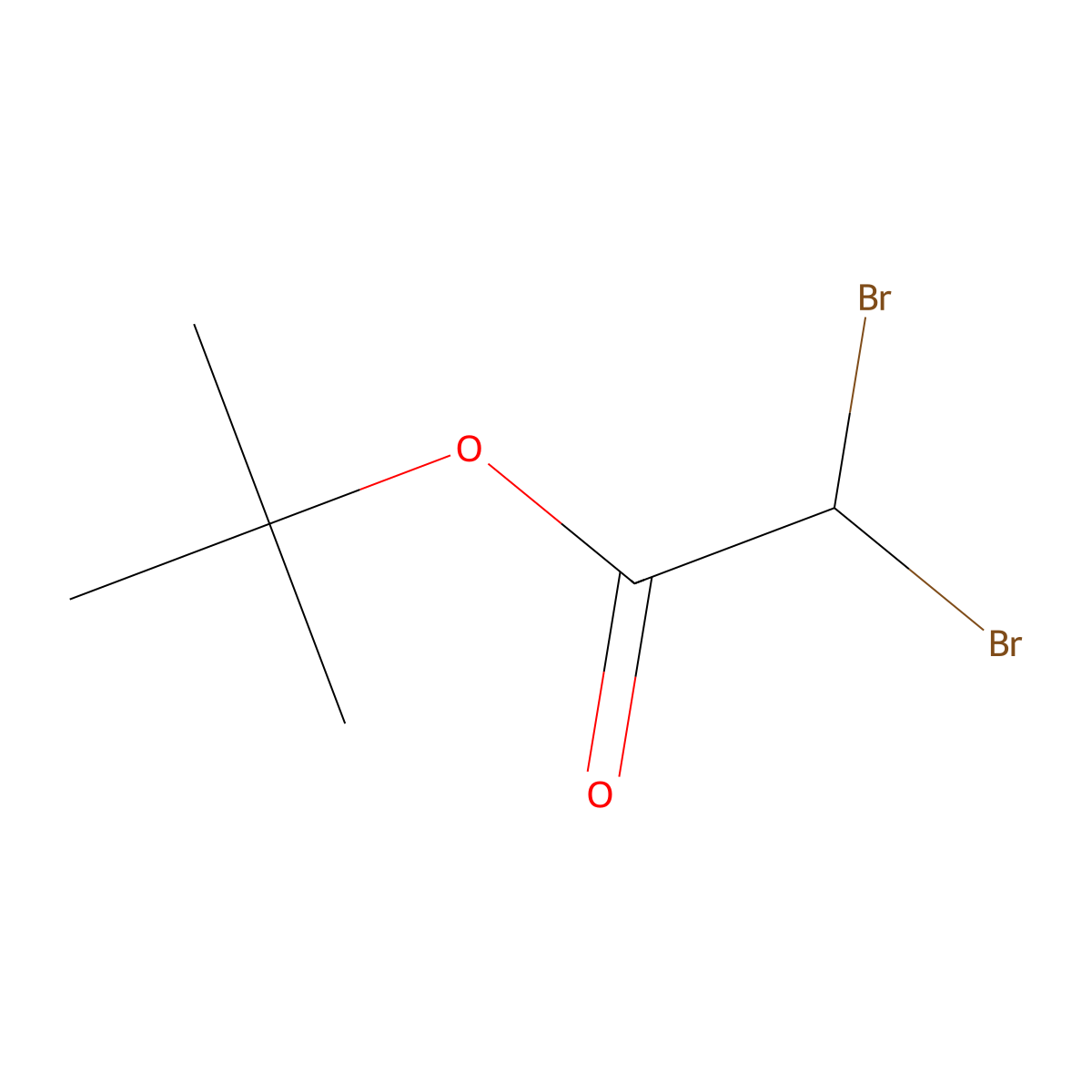 Tert-butyl dibromoacetate molecular structure, CAS 69713-21-9
