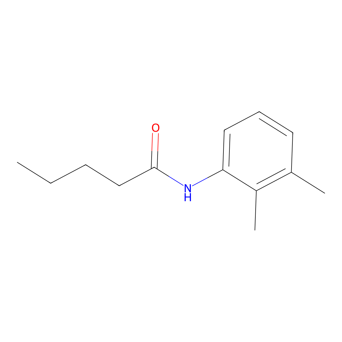 N-(2,3-dimethylphenyl)pentanamide molecular structure, CAS 69715-00-0