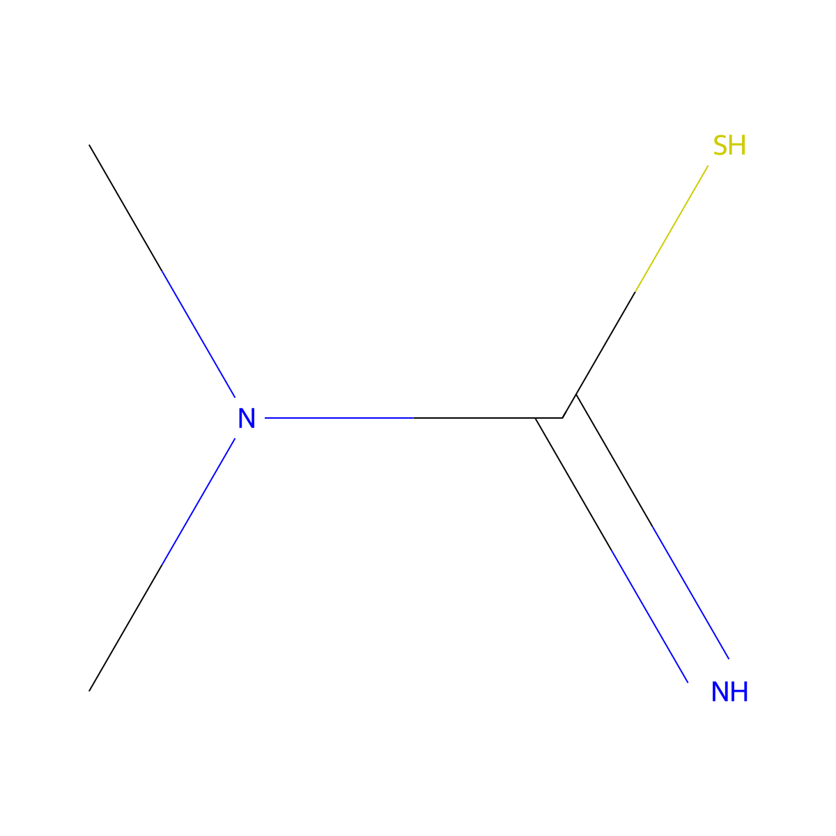 N,N-dimethylcarbamimidothioic acid molecular structure, CAS 6972-05-0
