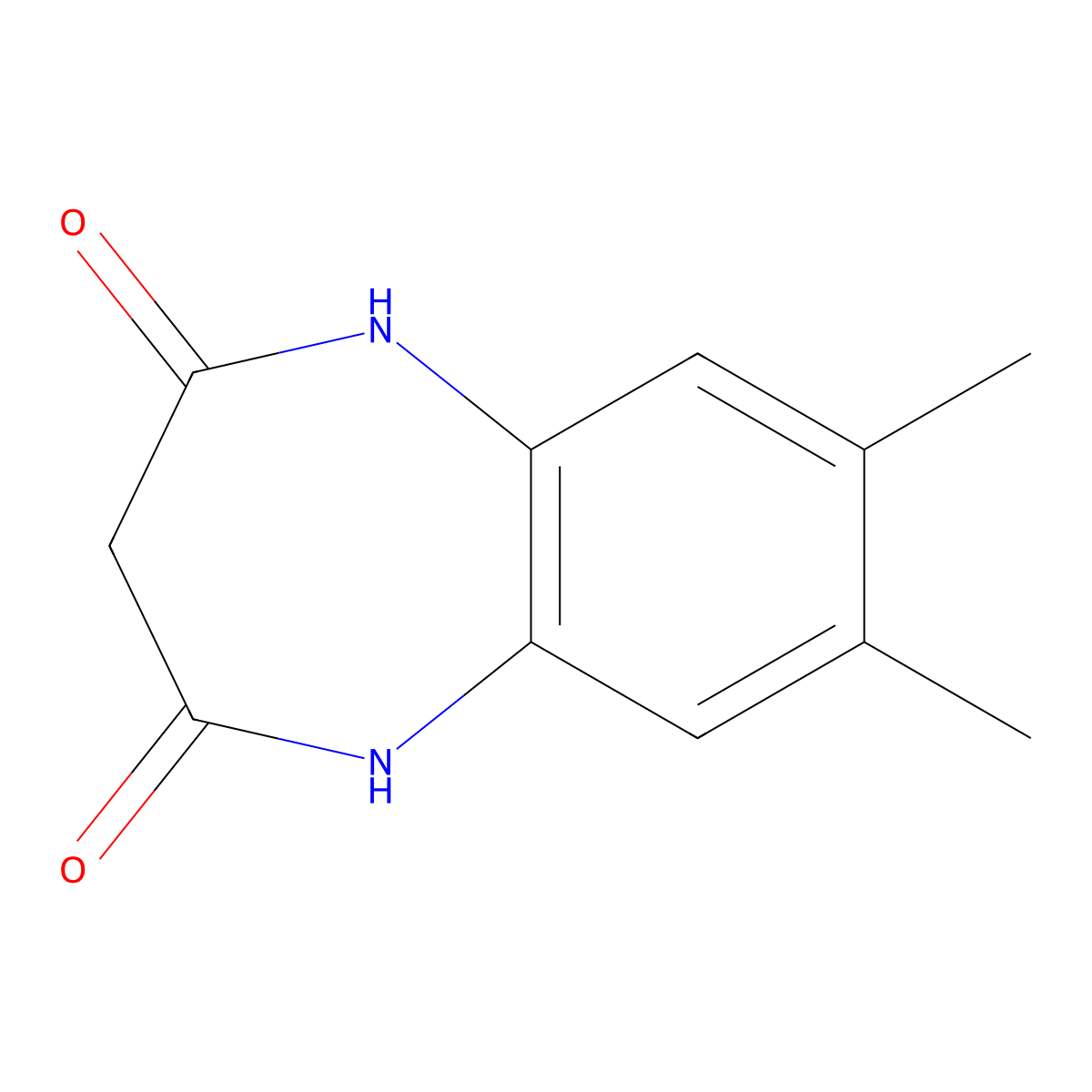 7,8-Dimethyl-1H-1,5-benzodiazepine-2,4(3H,5H)-dione molecular structure, CAS 6972-60-7
