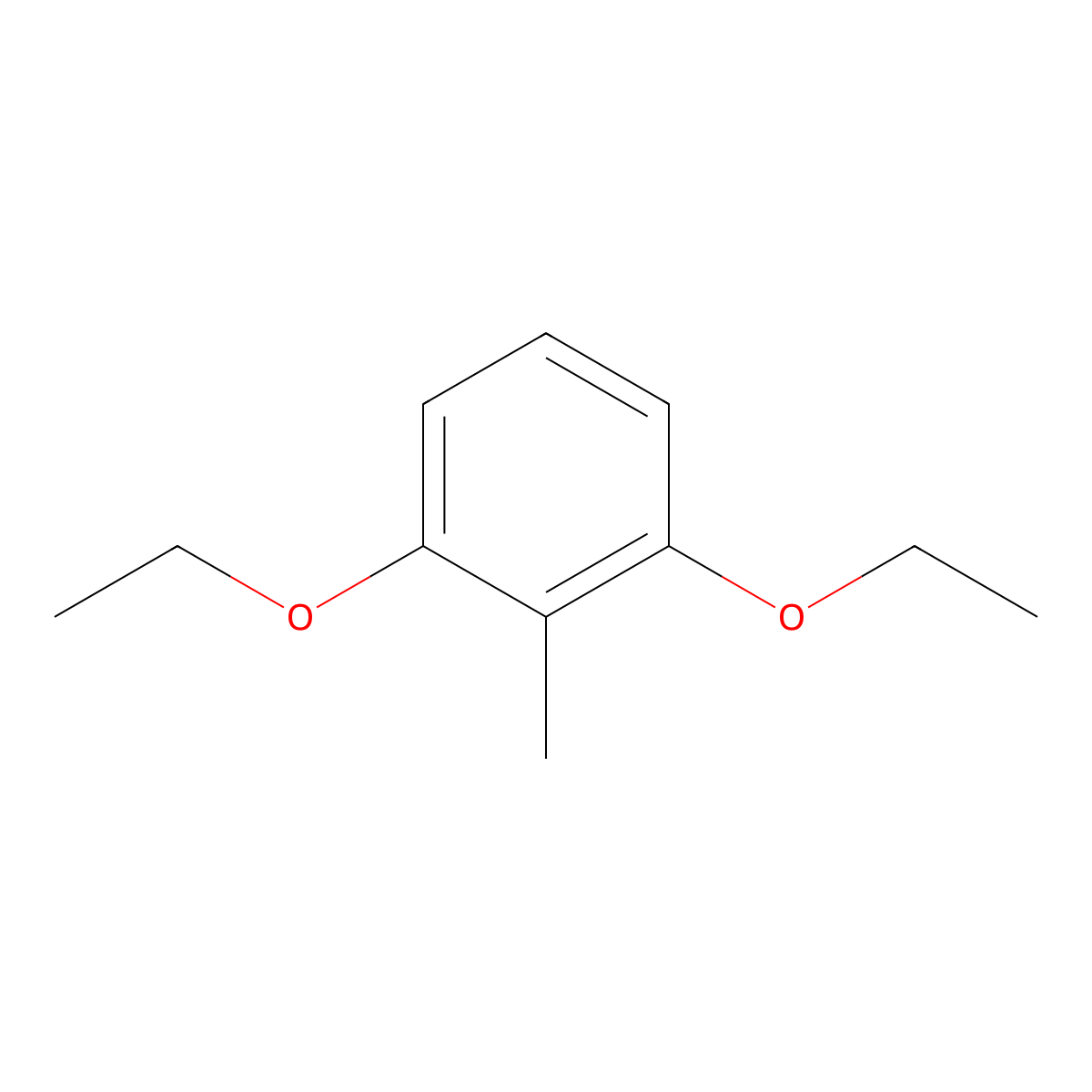 2,6-Diethoxytoluene molecular structure, CAS 6972-63-0