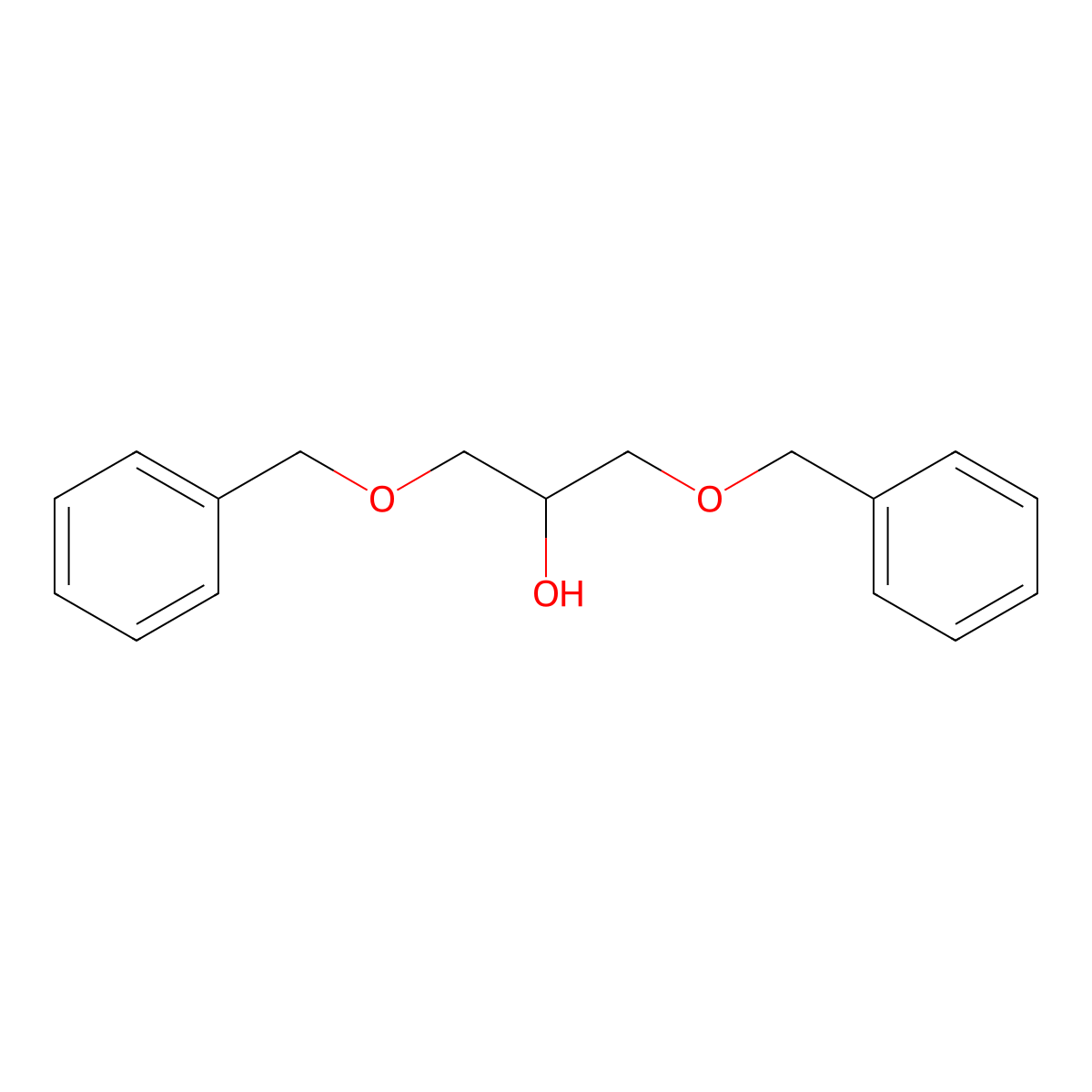 1,3-Bis(benzyloxy)propan-2-ol molecular structure, CAS 6972-79-8