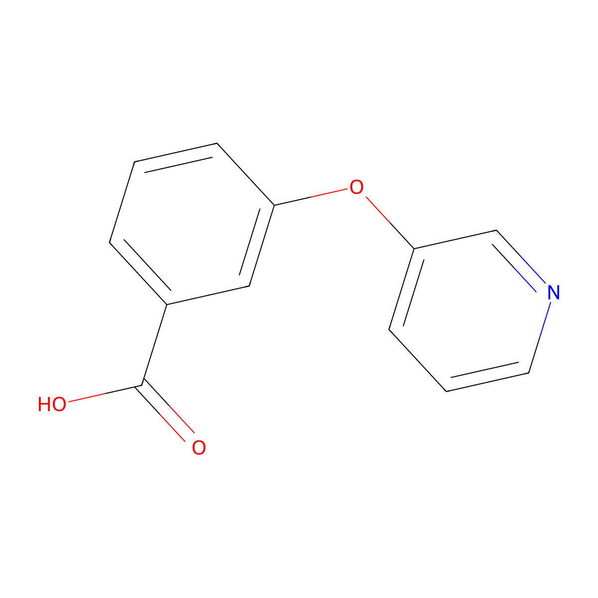 3-(Pyridin-3-yloxy)benzoic acid molecular structure, CAS 697223-52-2