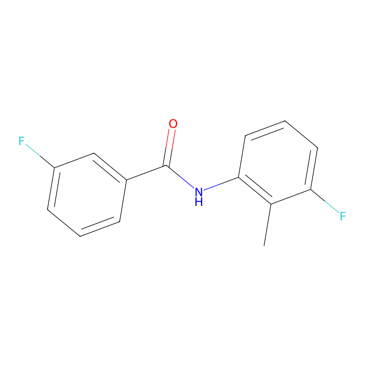 3-fluoro-N-(3-fluoro-2-methylphenyl)benzamide molecular structure, CAS 697229-73-5