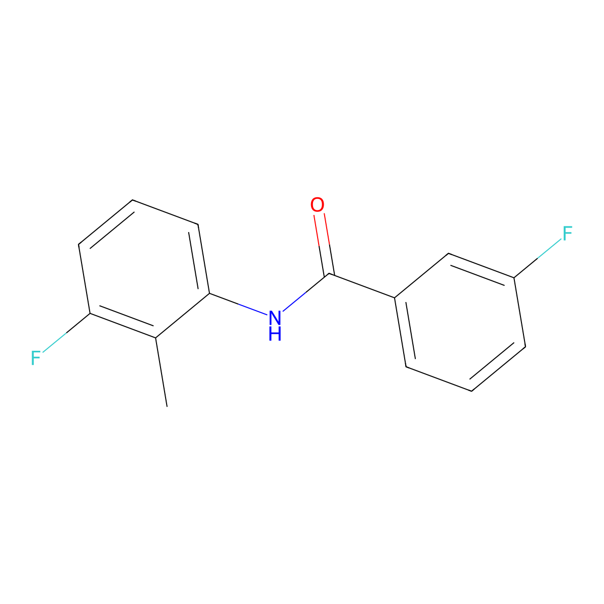 3-fluoro-N-(3-fluoro-2-methylphenyl)benzamide molecular structure, CAS 697229-73-5