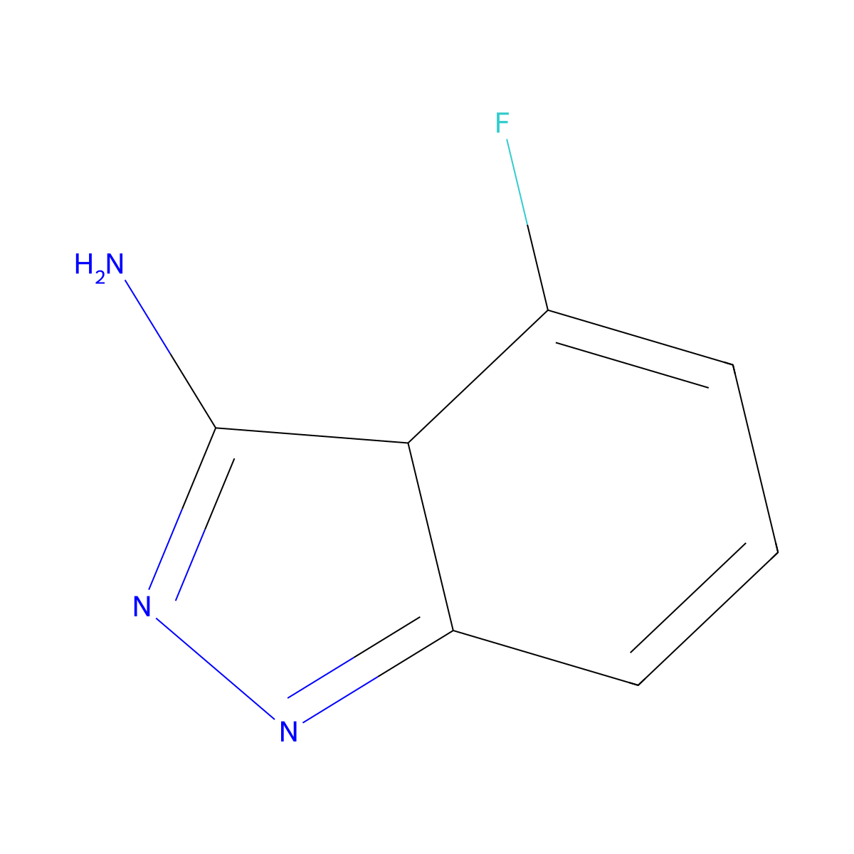 4-fluoro-3aH-indazol-3-amine molecular structure, CAS 697230-91-4