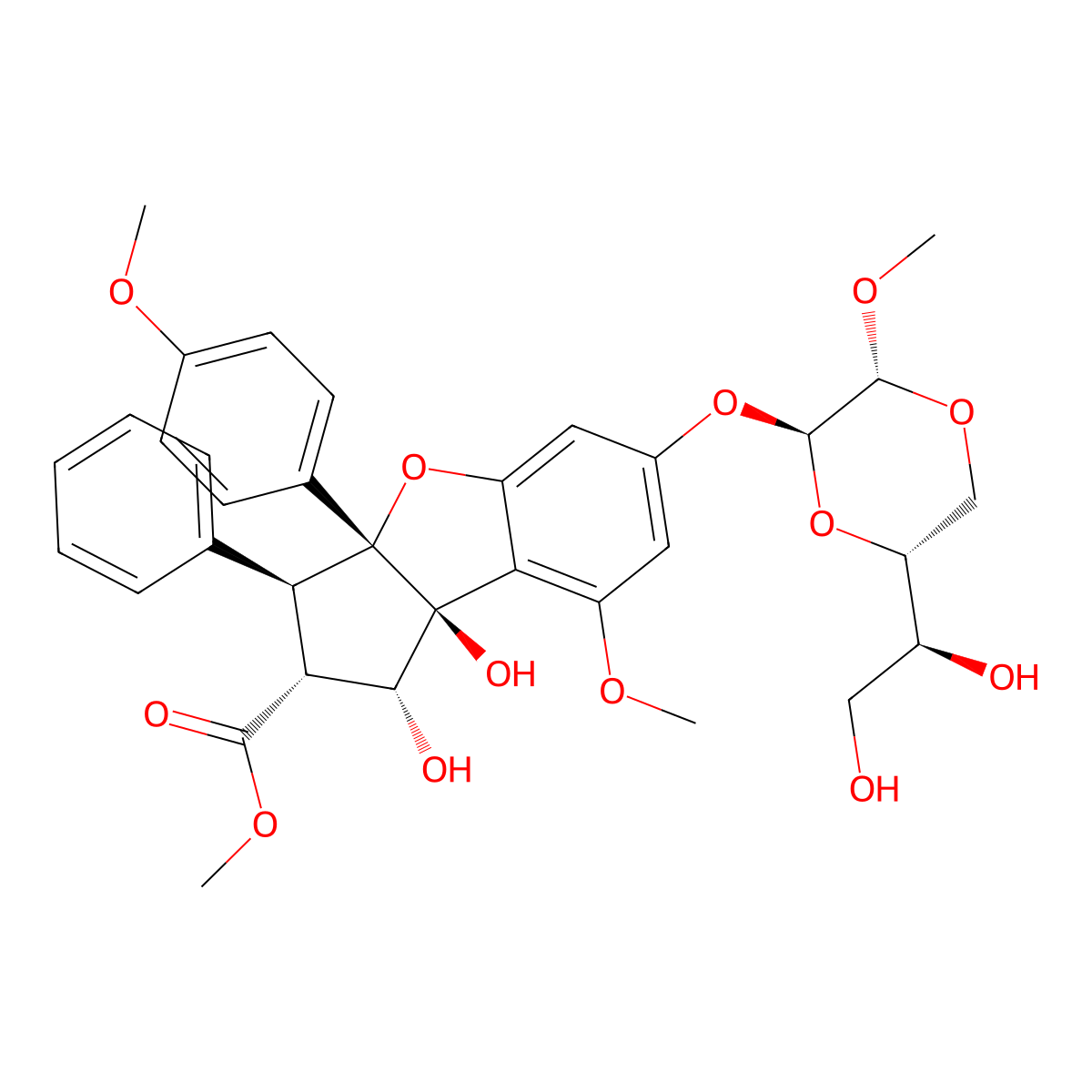 Episilvestrol molecular structure, CAS 697235-39-5