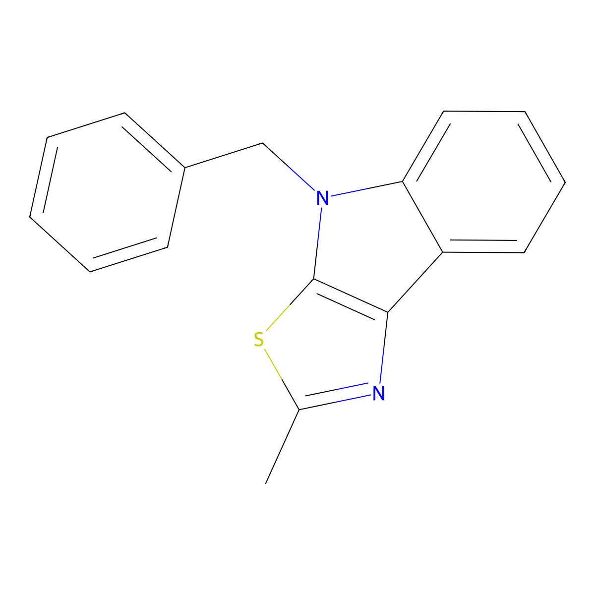 4-Benzyl-2-methyl-[1,3]thiazolo[5,4-b]indole molecular structure, CAS 697237-30-2