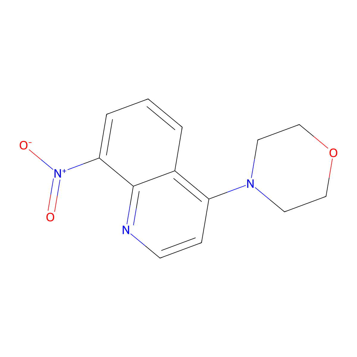 4-(8-Nitro-4-quinolyl)morpholine molecular structure, CAS 697243-00-8
