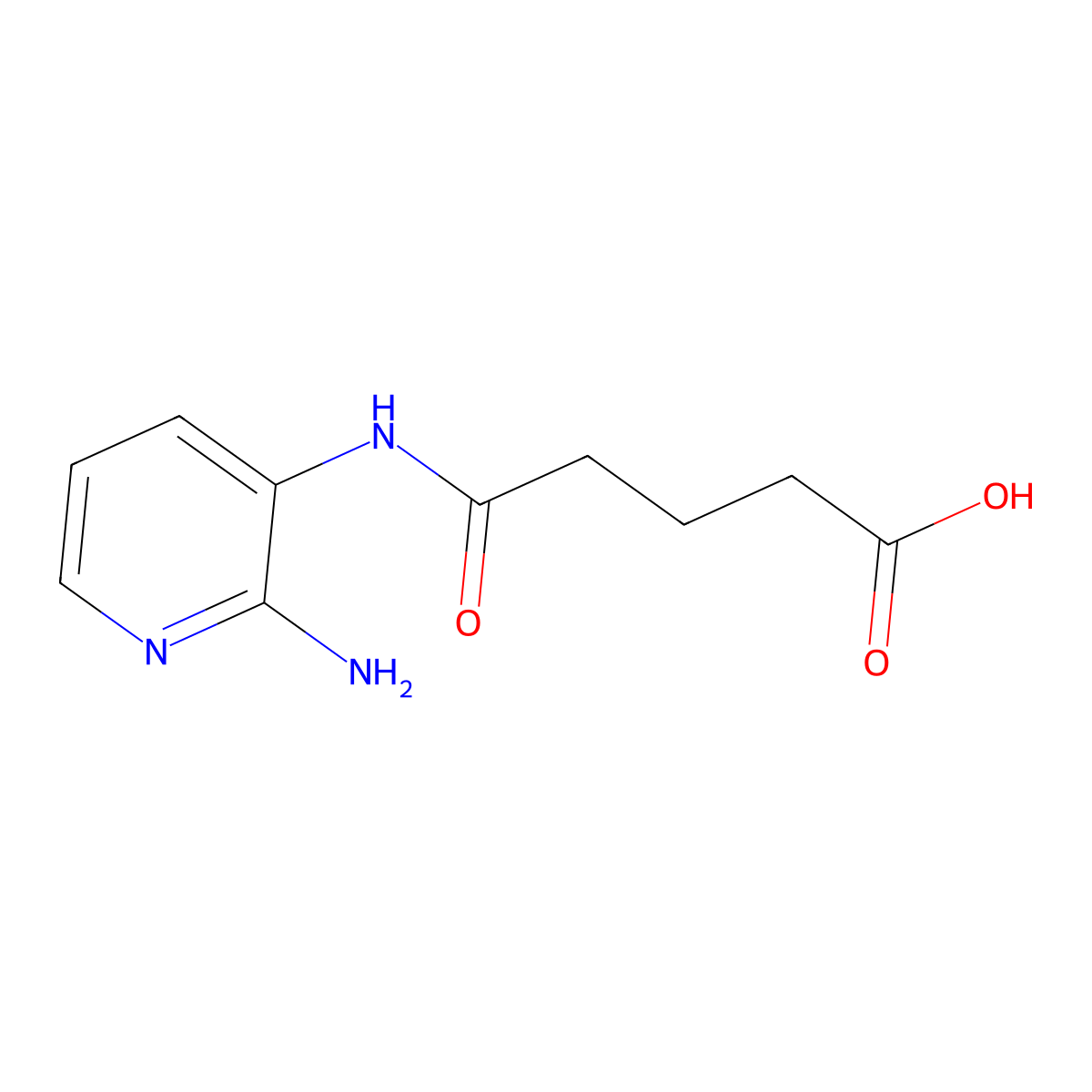 5-[(2-Aminopyridin-3-yl)amino]-5-oxopentanoic acid molecular structure, CAS 697245-64-0