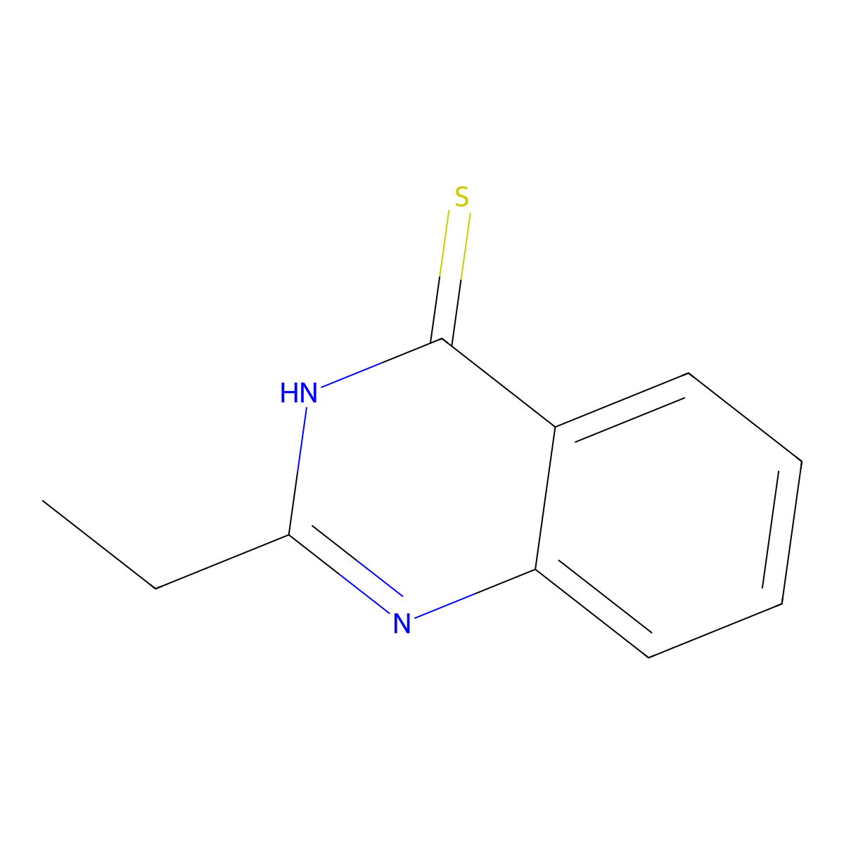 2-Ethyl-3,4-dihydroquinazoline-4-thione molecular structure, CAS 69729-68-6