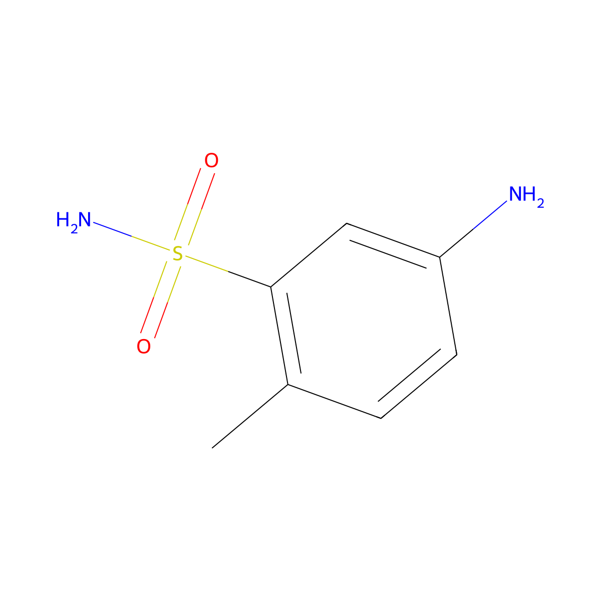 5-Amino-2-methylbenzenesulfonamide molecular structure, CAS 6973-09-7