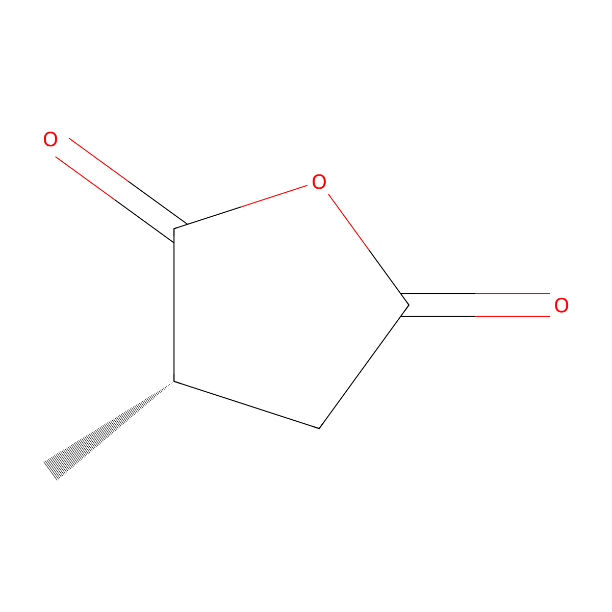 (3S)-3-methyloxolane-2,5-dione molecular structure, CAS 6973-20-2