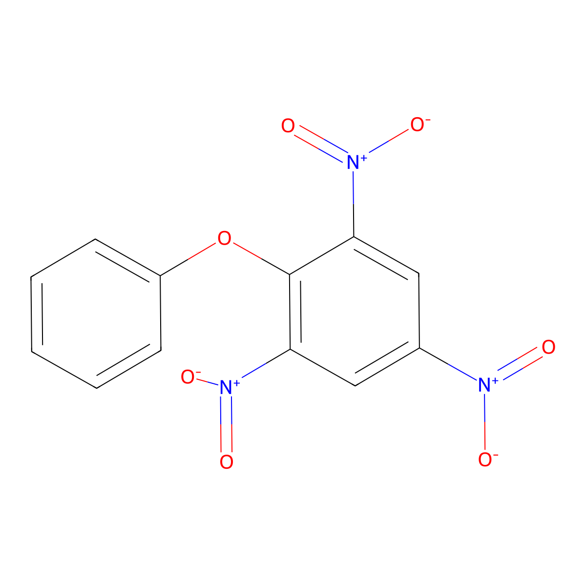 1,3,5-Trinitro-2-phenoxybenzene molecular structure, CAS 6973-40-6