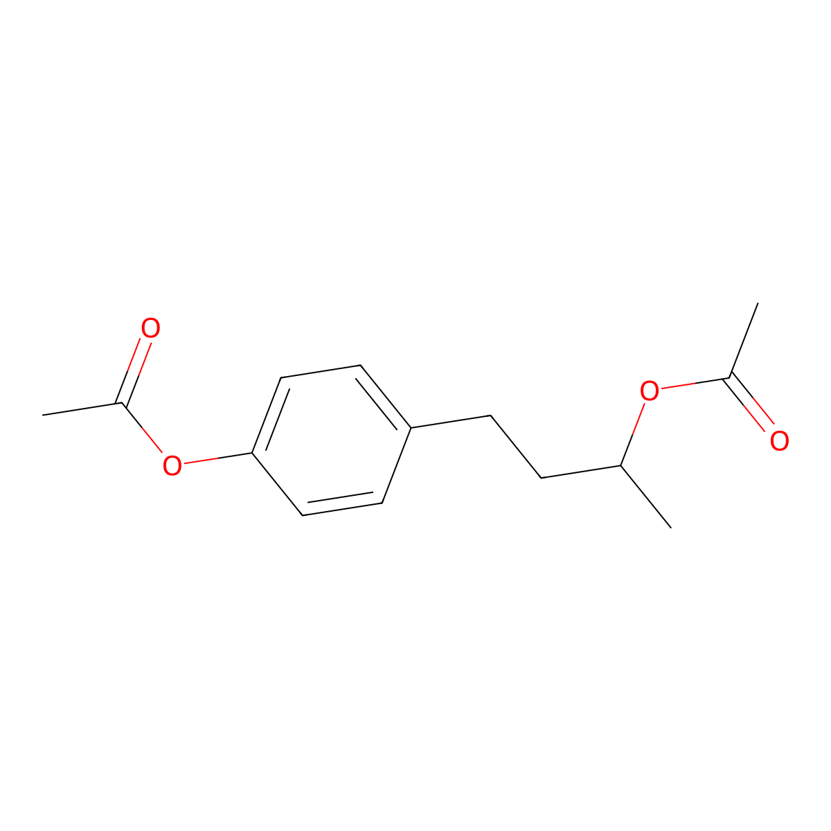 4-[3-(Acetyloxy)butyl]phenyl acetate molecular structure, CAS 6973-65-5