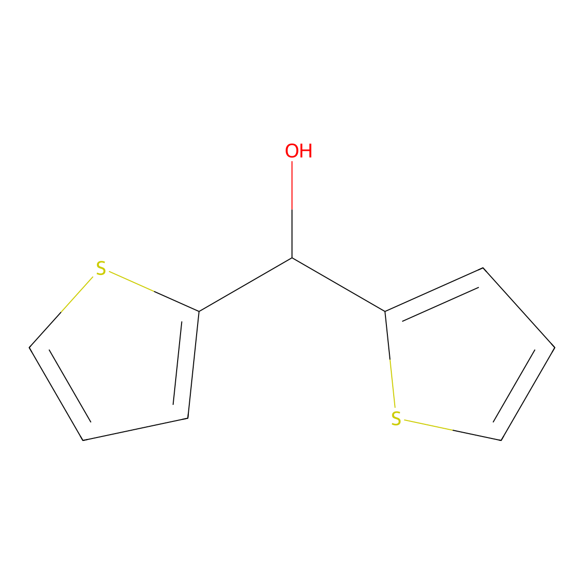 Dithiophen-2-ylmethanol molecular structure, CAS 6973-84-8