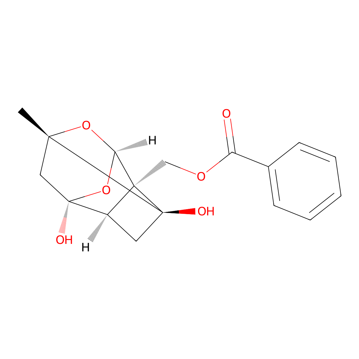Paeoniflorgenin molecular structure, CAS 697300-41-7