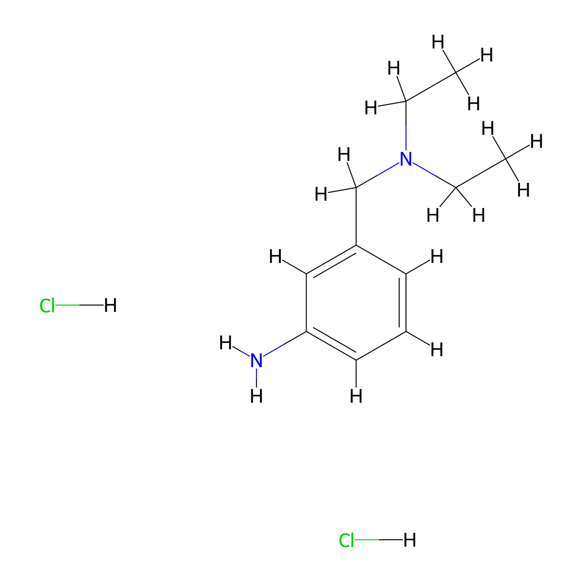 (3-[(Diethylamino)methyl]phenyl)amine dihydrochloride molecular structure, CAS 697305-87-6