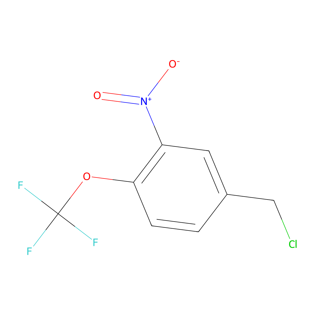4-(Chloromethyl)-2-nitro-1-(trifluoromethoxy)benzene molecular structure, CAS 697305-92-3