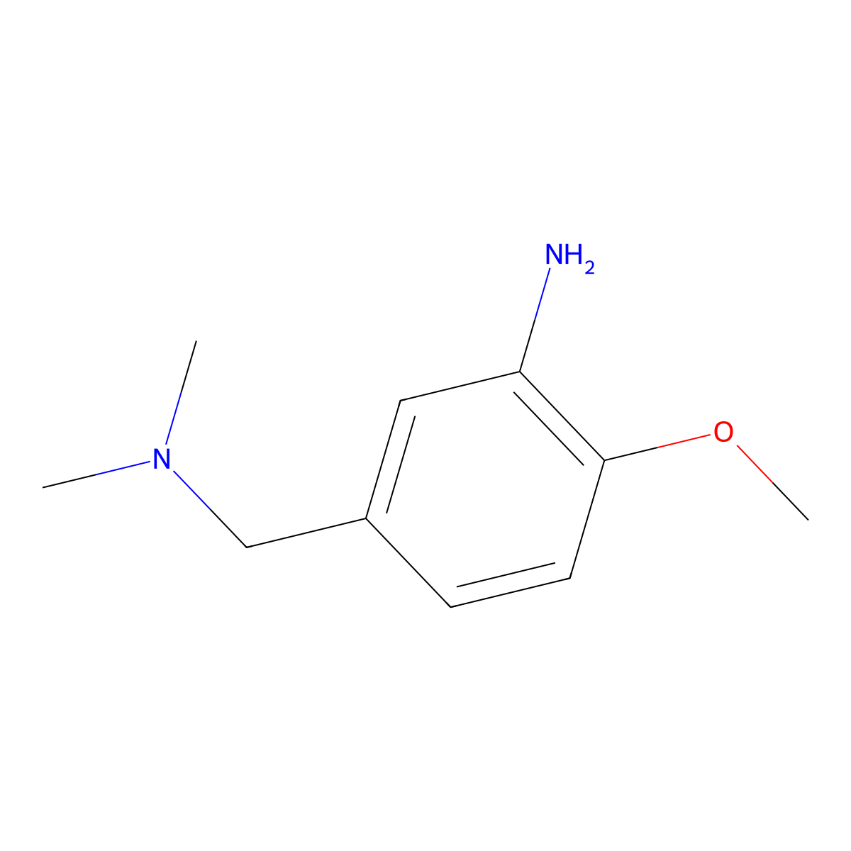 5-[(Dimethylamino)methyl]-2-methoxyaniline molecular structure, CAS 697307-13-4