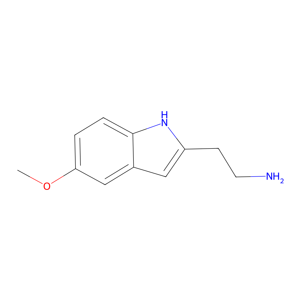 2-(5-Methoxy-2-indolyl)ethanamine molecular structure, CAS 69732-61-2