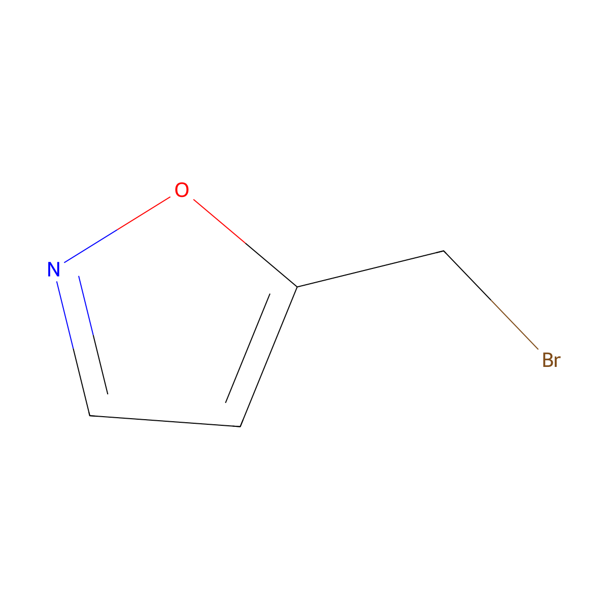5-(Bromomethyl)-1,2-oxazole molecular structure, CAS 69735-35-9