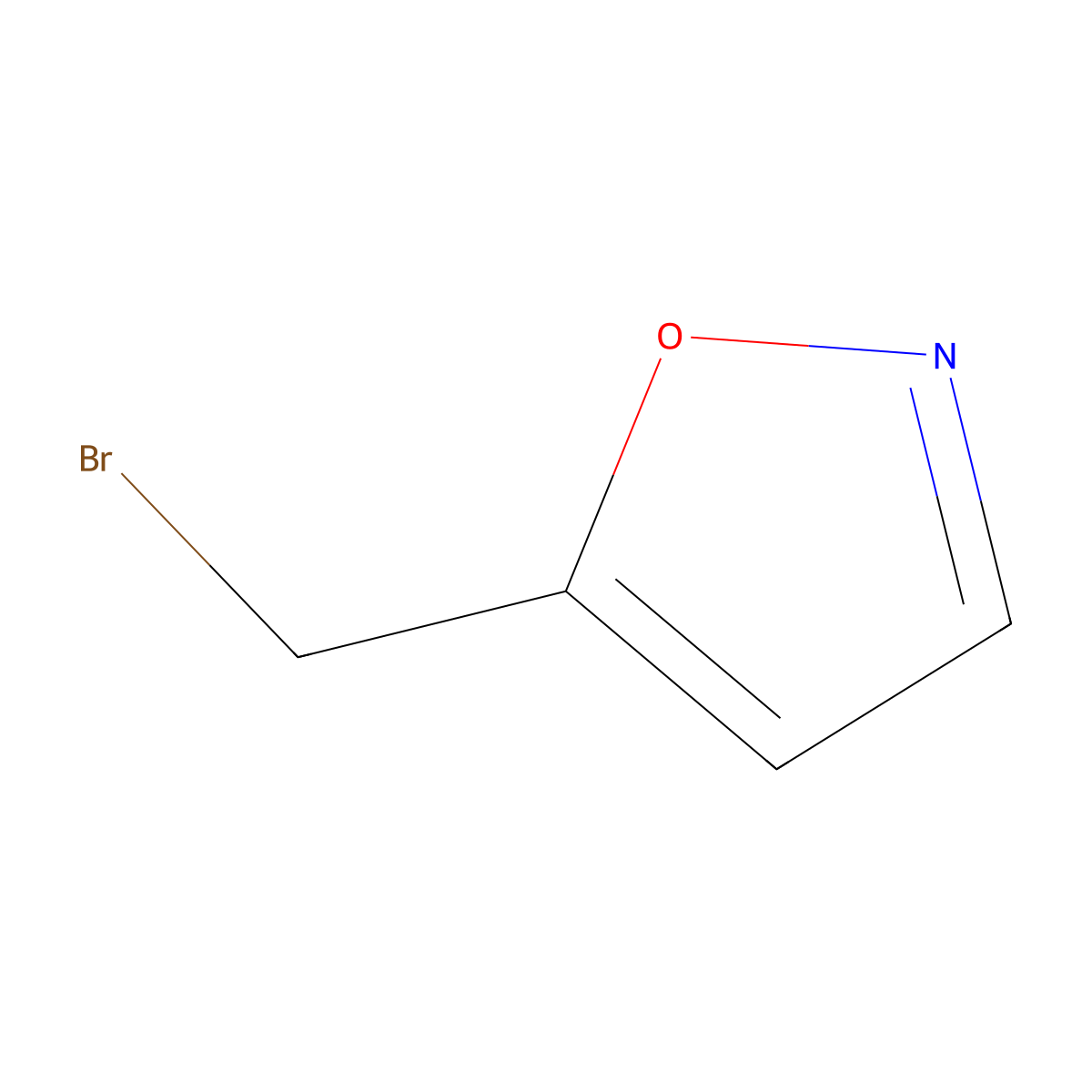5-(Bromomethyl)-1,2-oxazole molecular structure, CAS 69735-35-9
