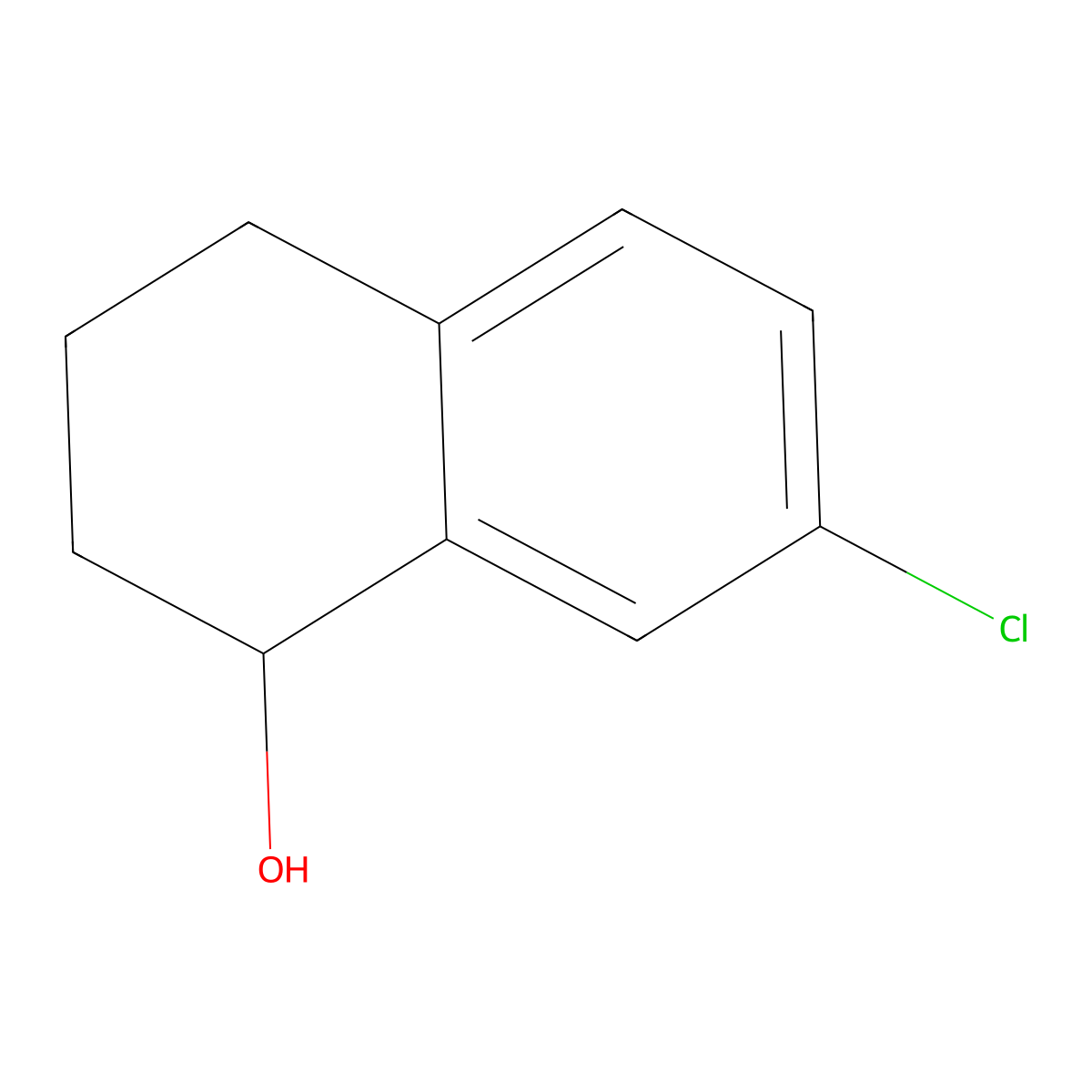 7-Chloro-1,2,3,4-tetrahydronaphthalen-1-ol molecular structure, CAS 69739-61-3