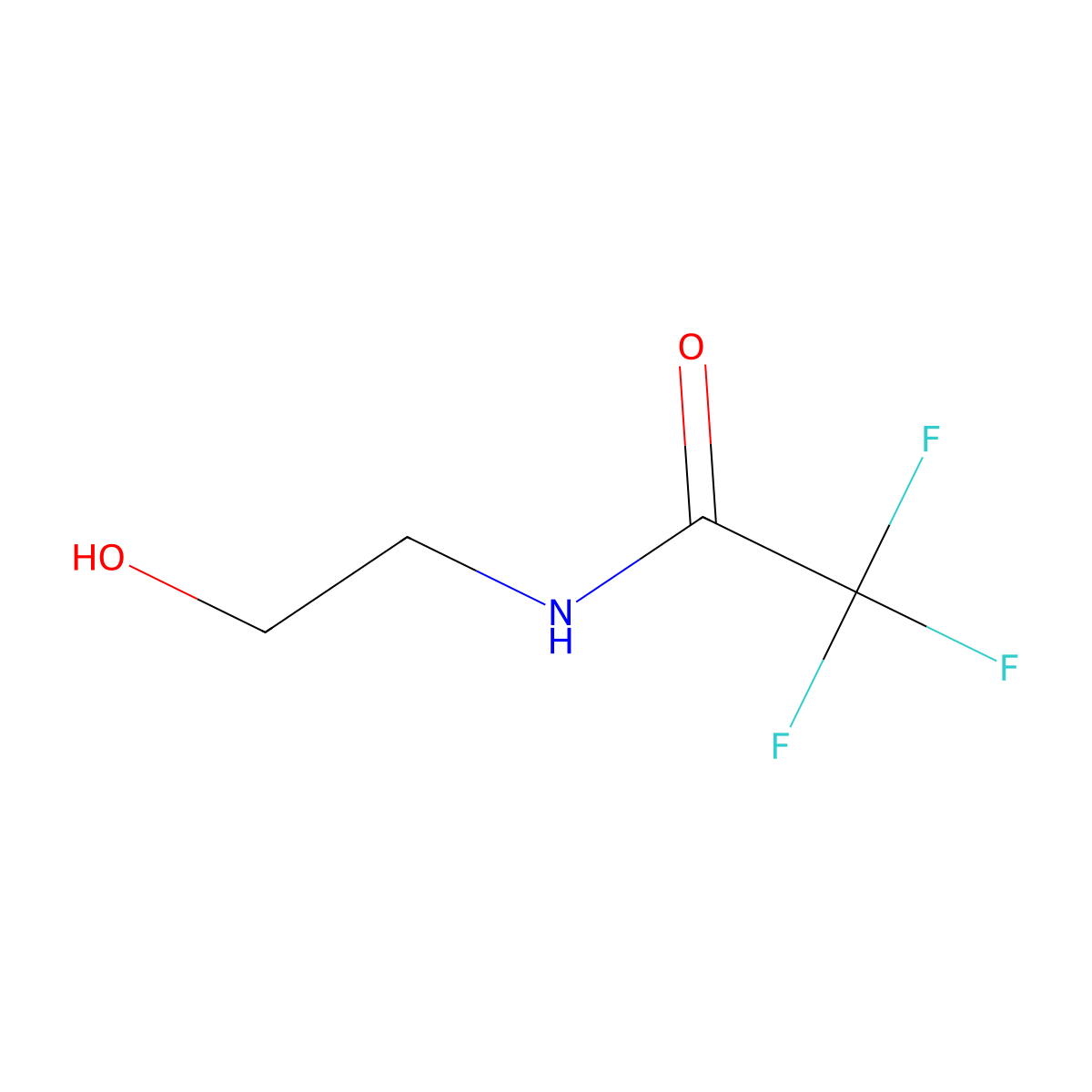 N-Trifluoroacetyl-2-aminoethanol molecular structure, CAS 6974-29-4