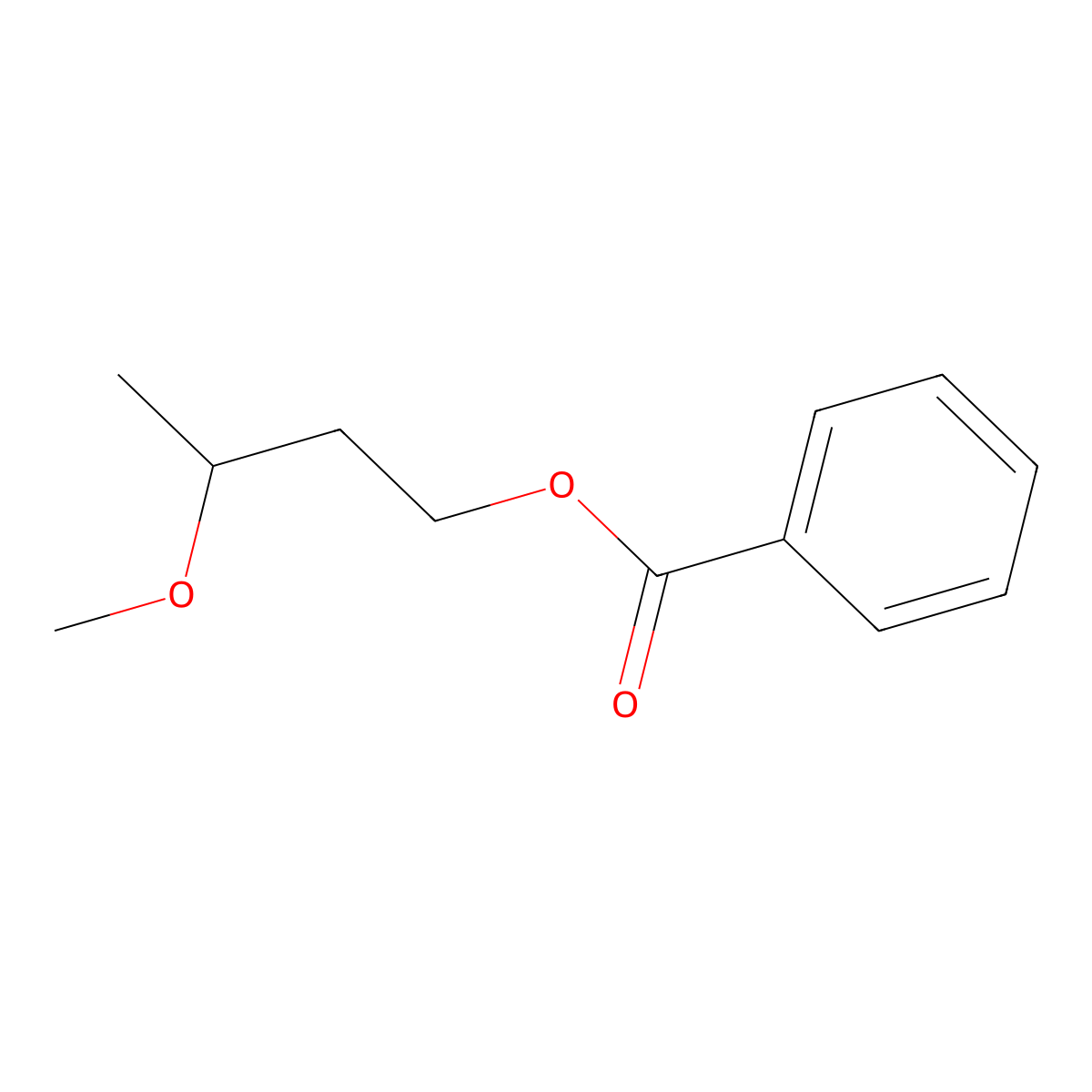 3-Methoxybutyl benzoate molecular structure, CAS 6974-62-5