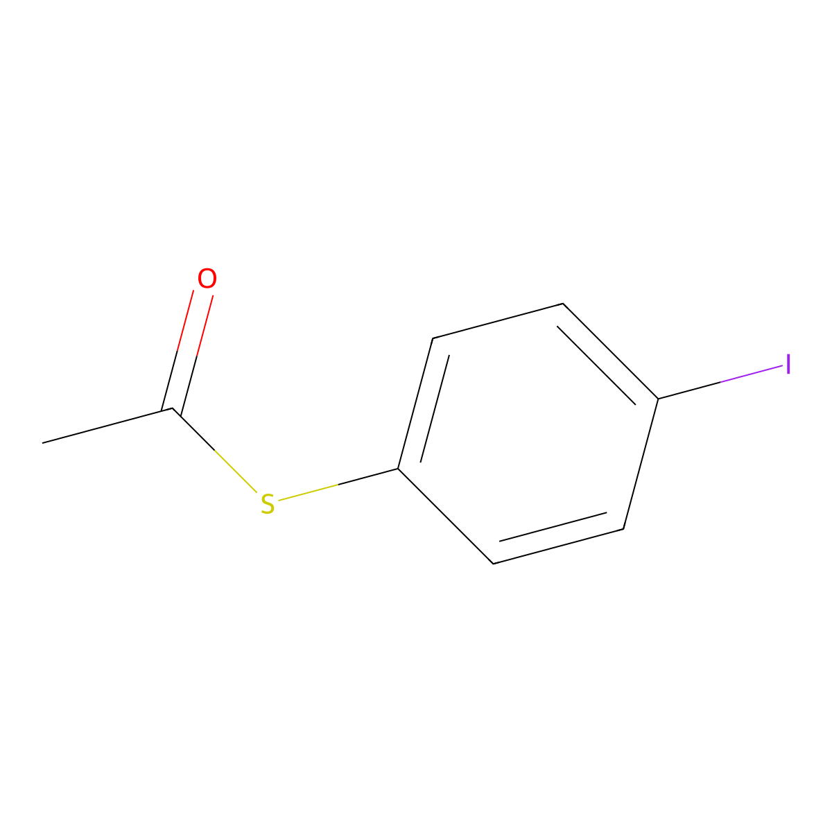 1-Iodo-4(S-acetylthio)benzene molecular structure, CAS 69746-43-6