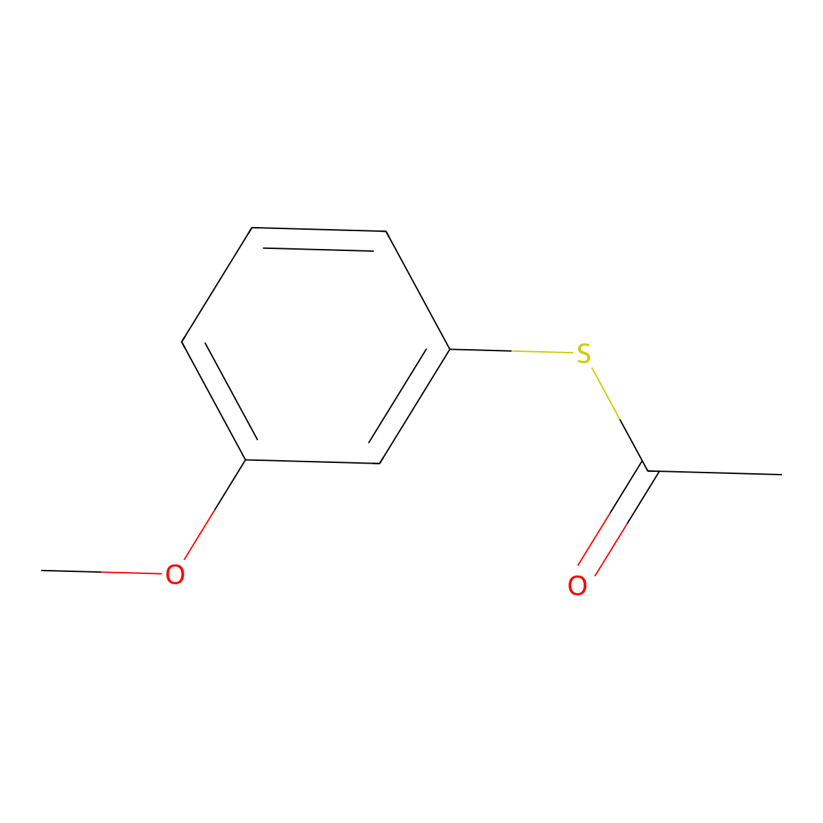 S-(3-Methoxyphenyl) ethanethioate molecular structure, CAS 69746-44-7