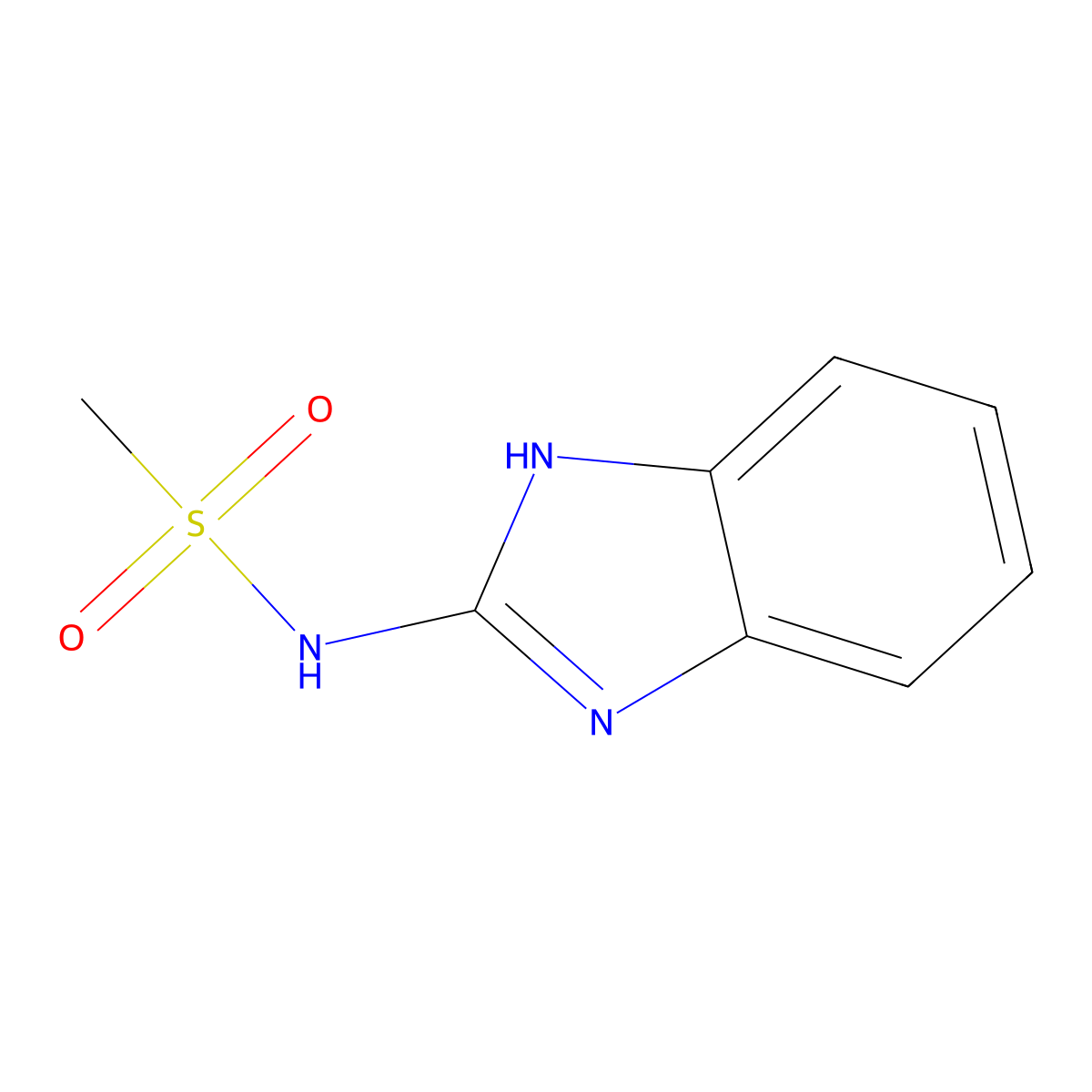 N-(1H-Benzo[d]imidazol-2-yl)methanesulfonamide molecular structure, CAS 69746-62-9