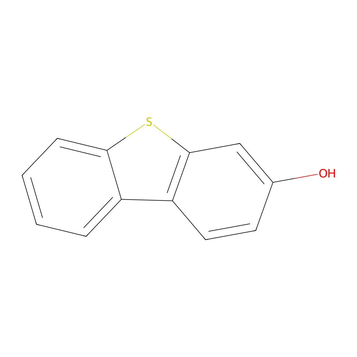 3-Hydroxydibenzothiophene molecular structure, CAS 69747-77-9