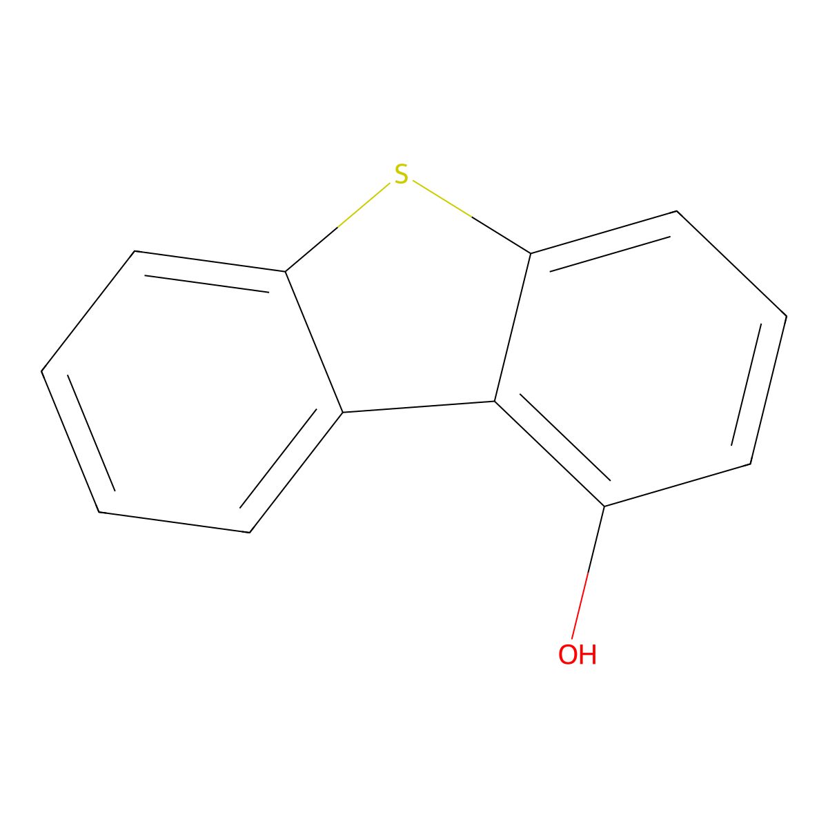1-Hydroxydibenzothiophene molecular structure, CAS 69747-83-7