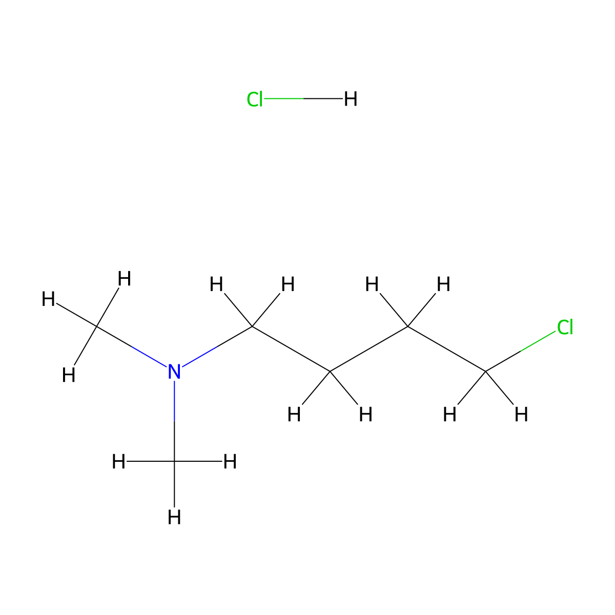 (4-Chlorobutyl)dimethylamine hydrochloride molecular structure, CAS 69749-71-9