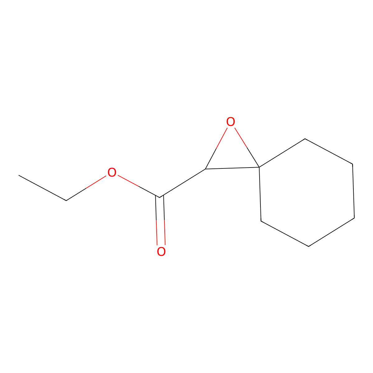 Ethyl 1-oxaspiro[2.5]octane-2-carboxylate molecular structure, CAS 6975-17-3
