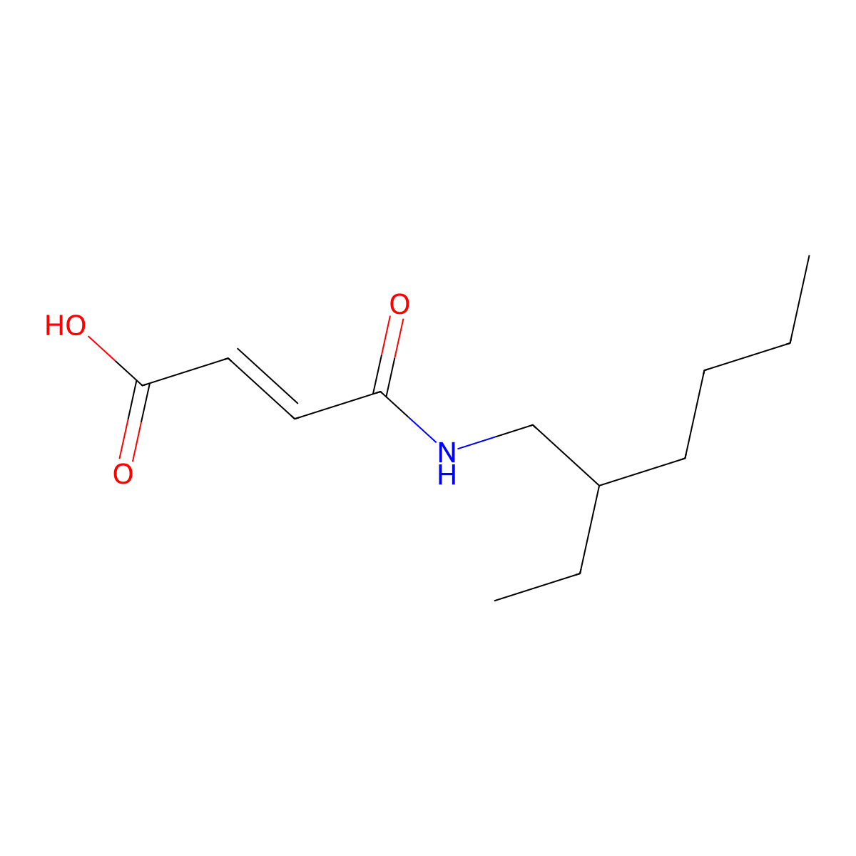 4-(2-Ethylhexylamino)-4-oxobut-2-enoic acid molecular structure, CAS 6975-33-3