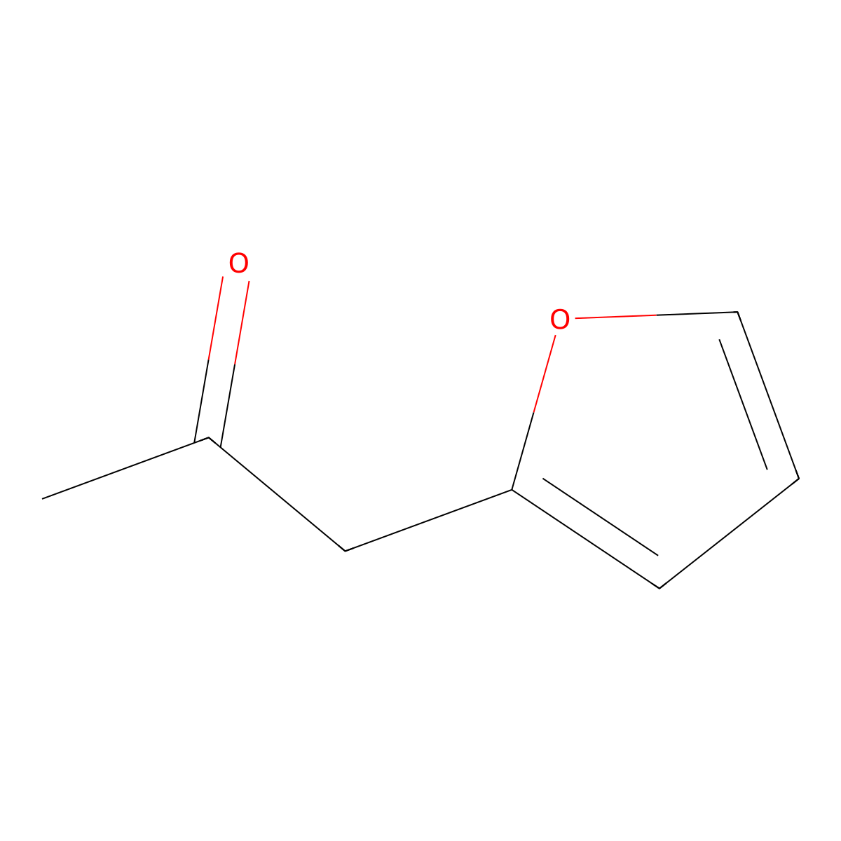 Furfuryl methyl ketone molecular structure, CAS 6975-60-6