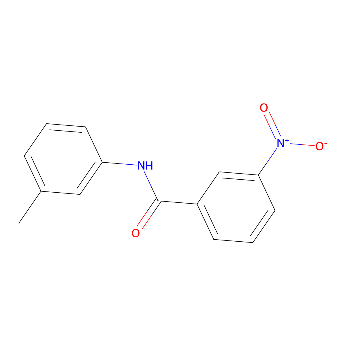 N-(3-methylphenyl)-3-nitrobenzamide molecular structure, CAS 69754-50-3