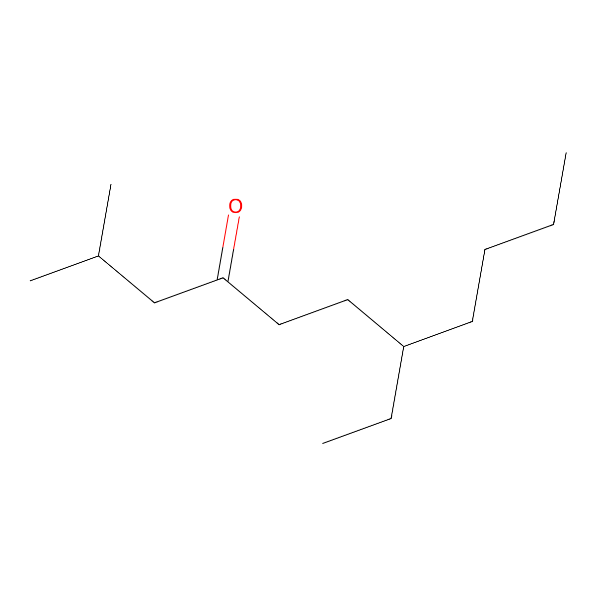 7-Ethyl-2-methyl-4-undecanone molecular structure, CAS 6976-00-7