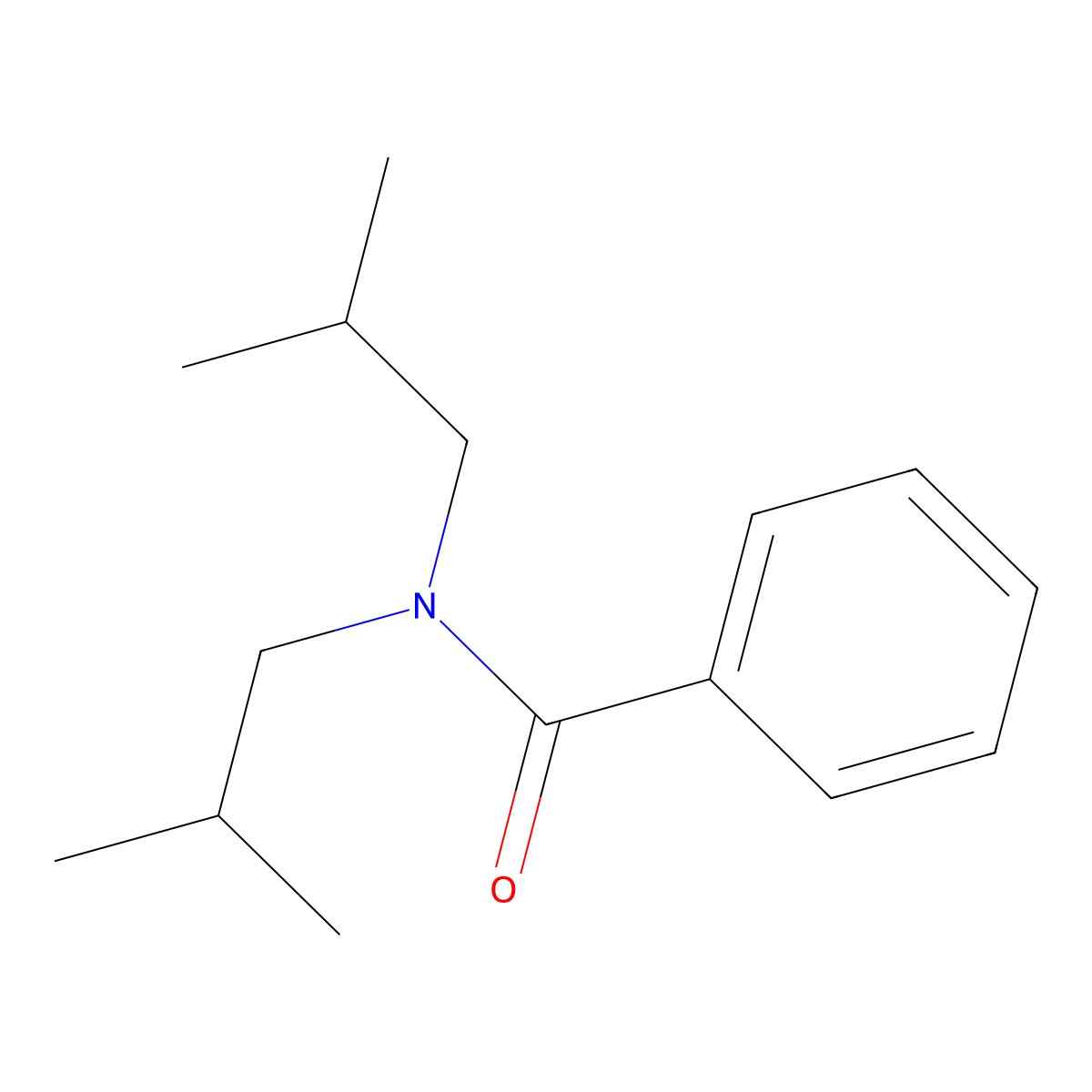 N,N-Diisobutylbenzamide molecular structure, CAS 6976-02-9