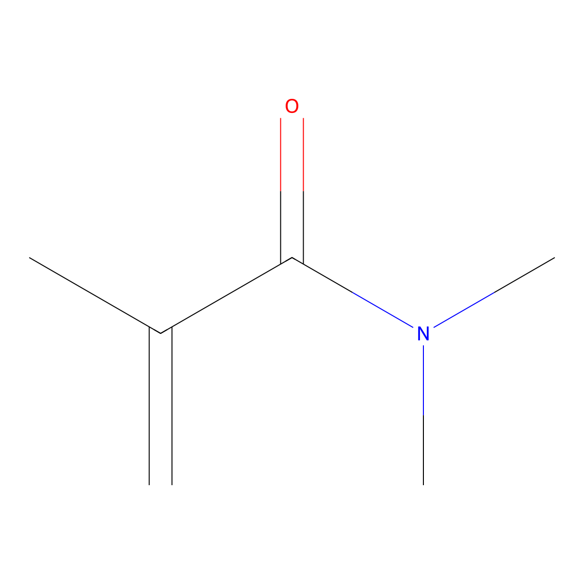 N,N-Dimethylmethacrylamide molecular structure, CAS 6976-91-6