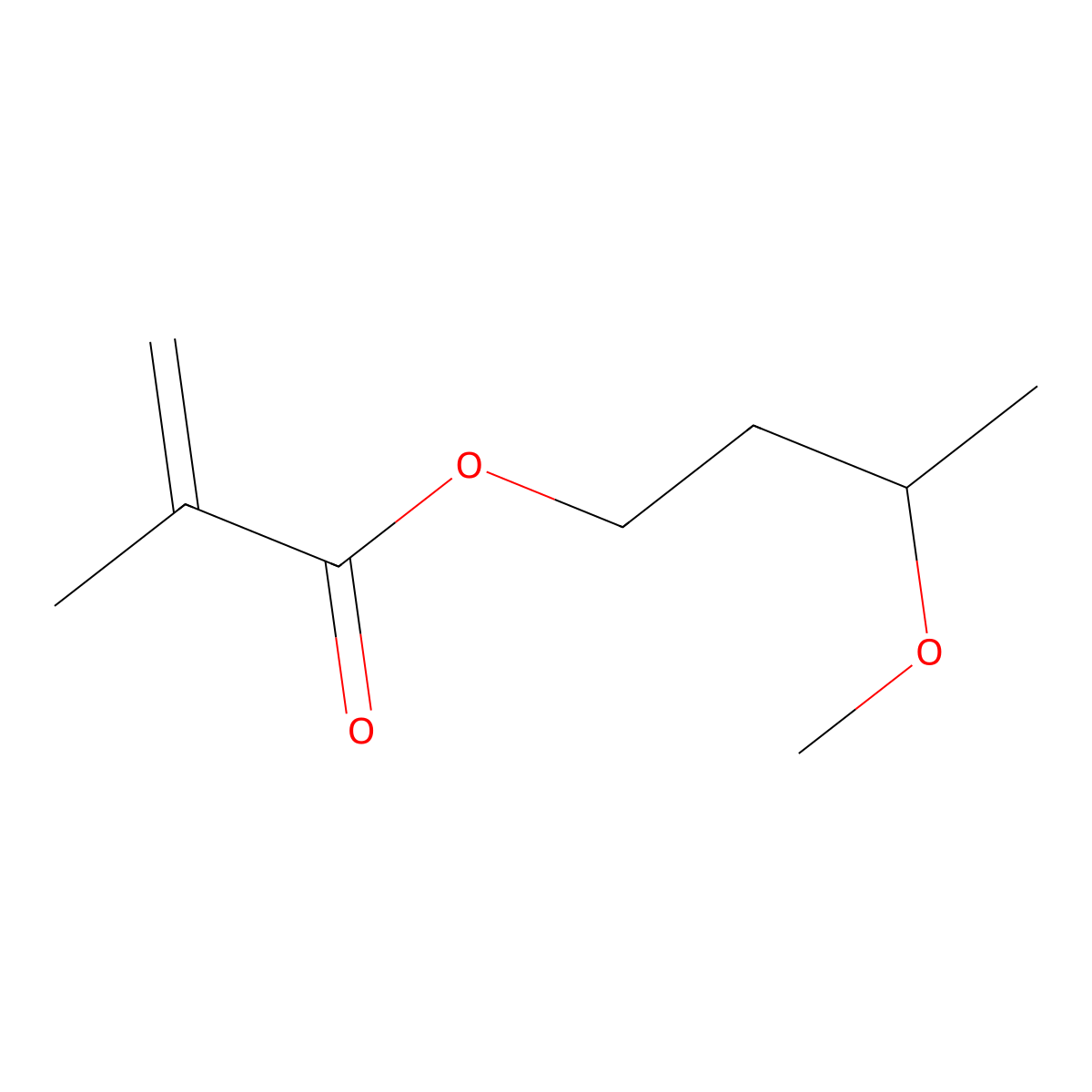 3-Methoxybutyl methacrylate molecular structure, CAS 6976-96-1