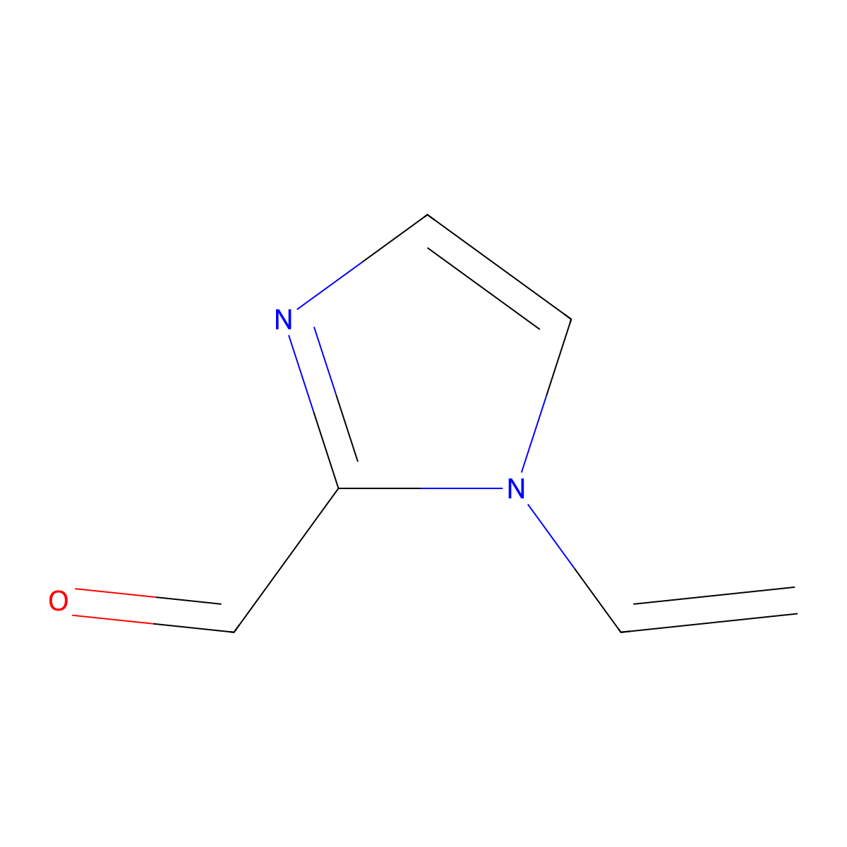 1-Ethenyl-1H-imidazole-2-carboxaldehyde molecular structure, CAS 69767-96-0