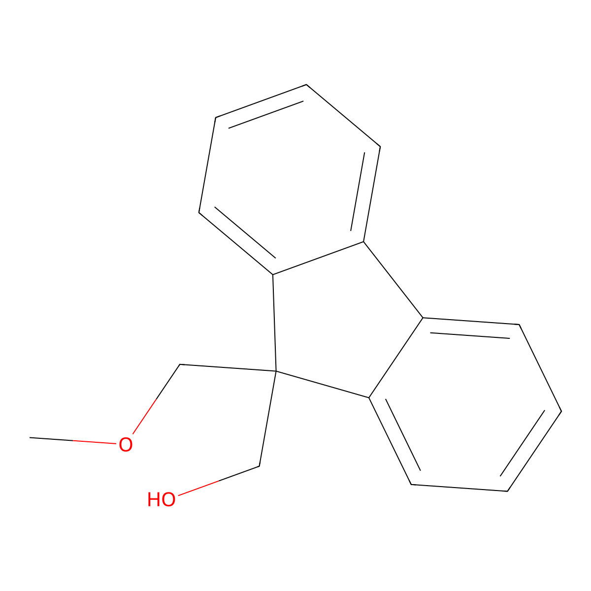 9-(Methoxymethyl)-9H-fluorene-9-methanol molecular structure, CAS 697737-74-9