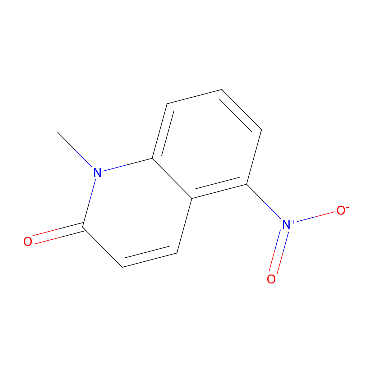 1-Methyl-5-nitroquinolin-2-one molecular structure, CAS 697738-97-9