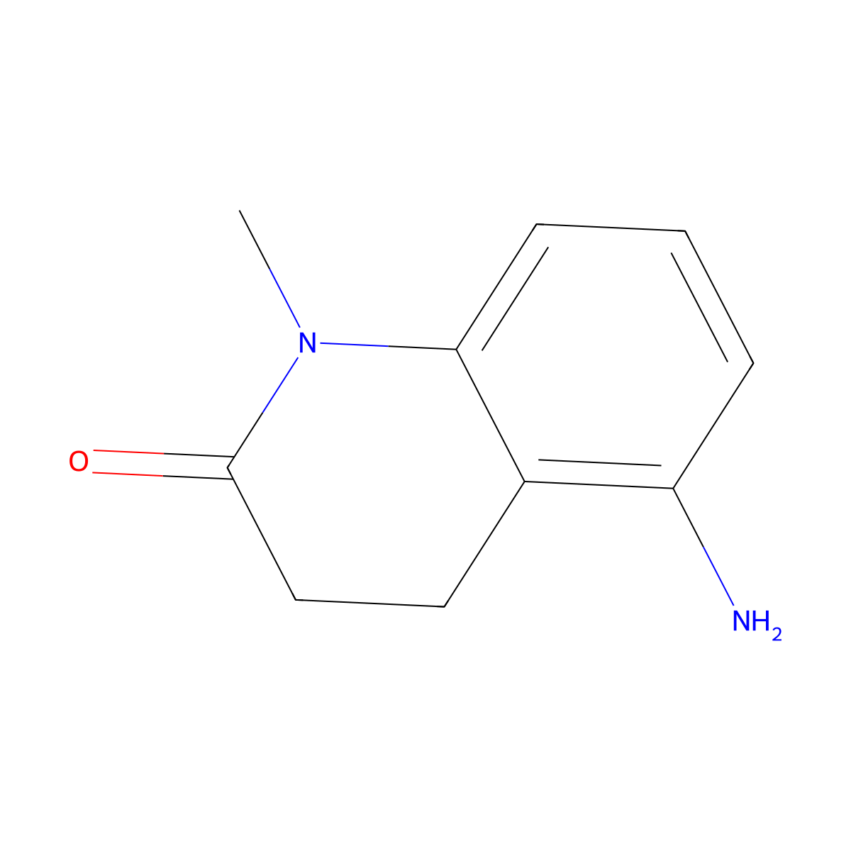 5-Amino-1-methyl-3,4-dihydro-1H-quinolin-2-one molecular structure, CAS 697738-98-0