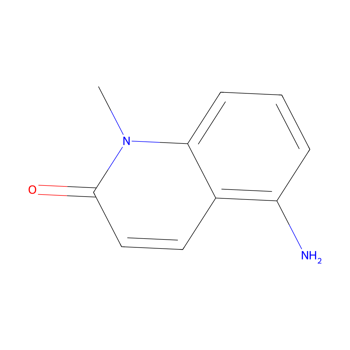 5-Amino-1-methyl-1,2-dihydroquinolin-2-one molecular structure, CAS 697738-99-1