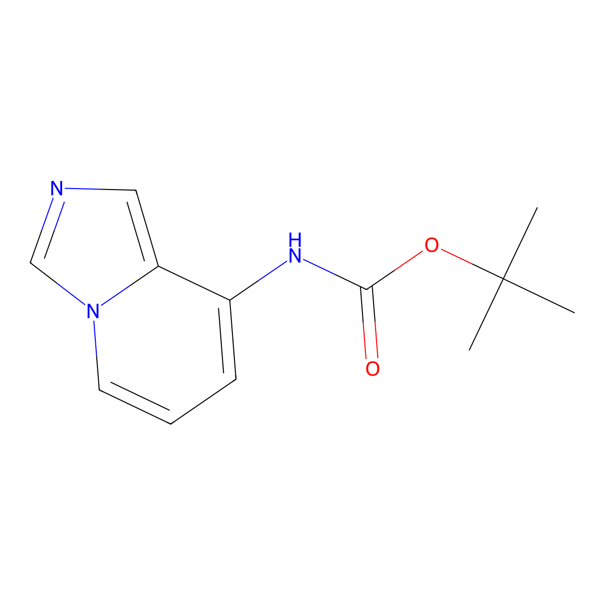 tert-butyl N-imidazo[1,5-a]pyridin-8-ylcarbamate molecular structure, CAS 697739-14-3